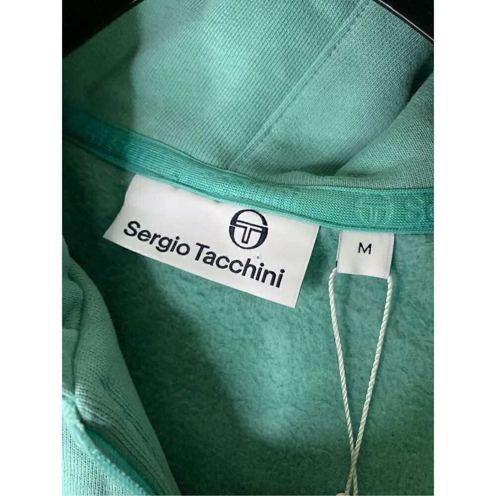 Sergio Tacchini Serif Logo zip up hoodie Canton men's size medium NEW NWT - Picture 5 of 8